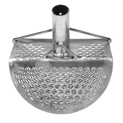 Dune Scoops Orca 11.5 x 8 Stainless Steel Sand Scoop with 10 mm Holes & Pointed Tip