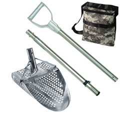 Dune Scoops Kraken 11" x 8" Stainless Steel Metal Detector Sand Scoop w/ Lg Round Holes