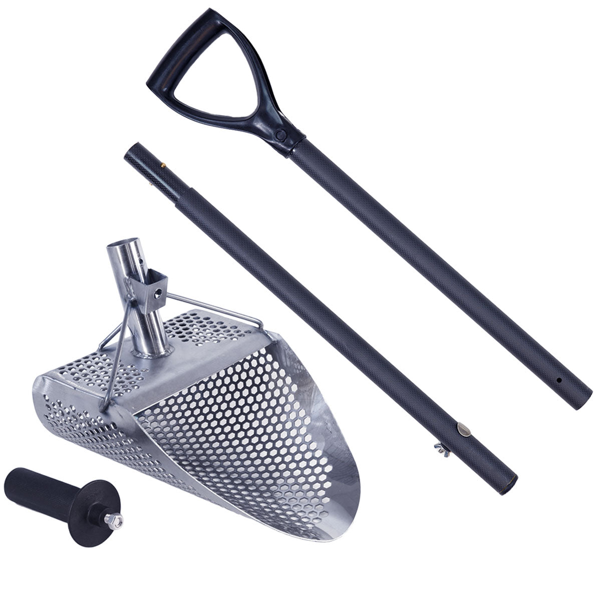 Dune Scoops Kraken 11" x 8" Stainless Steel Metal Detector Sand Scoop w/ 2 mount holes